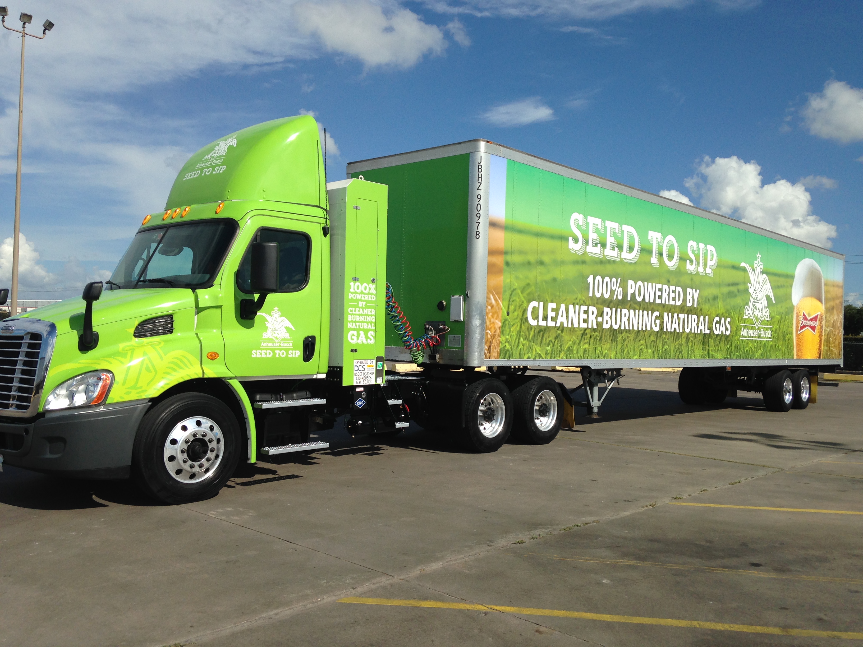 Anheuser-Busch Converts Houston Trucking Fleet to Compressed Natural Gas Engines