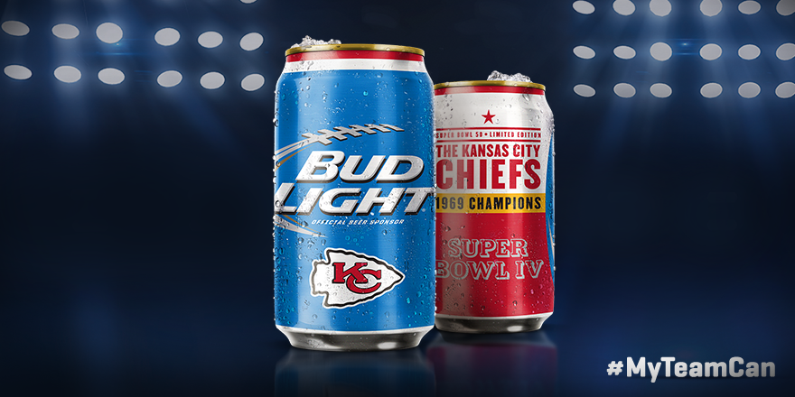 Bud Light Unveils First-Ever Super Bowl Series Cans